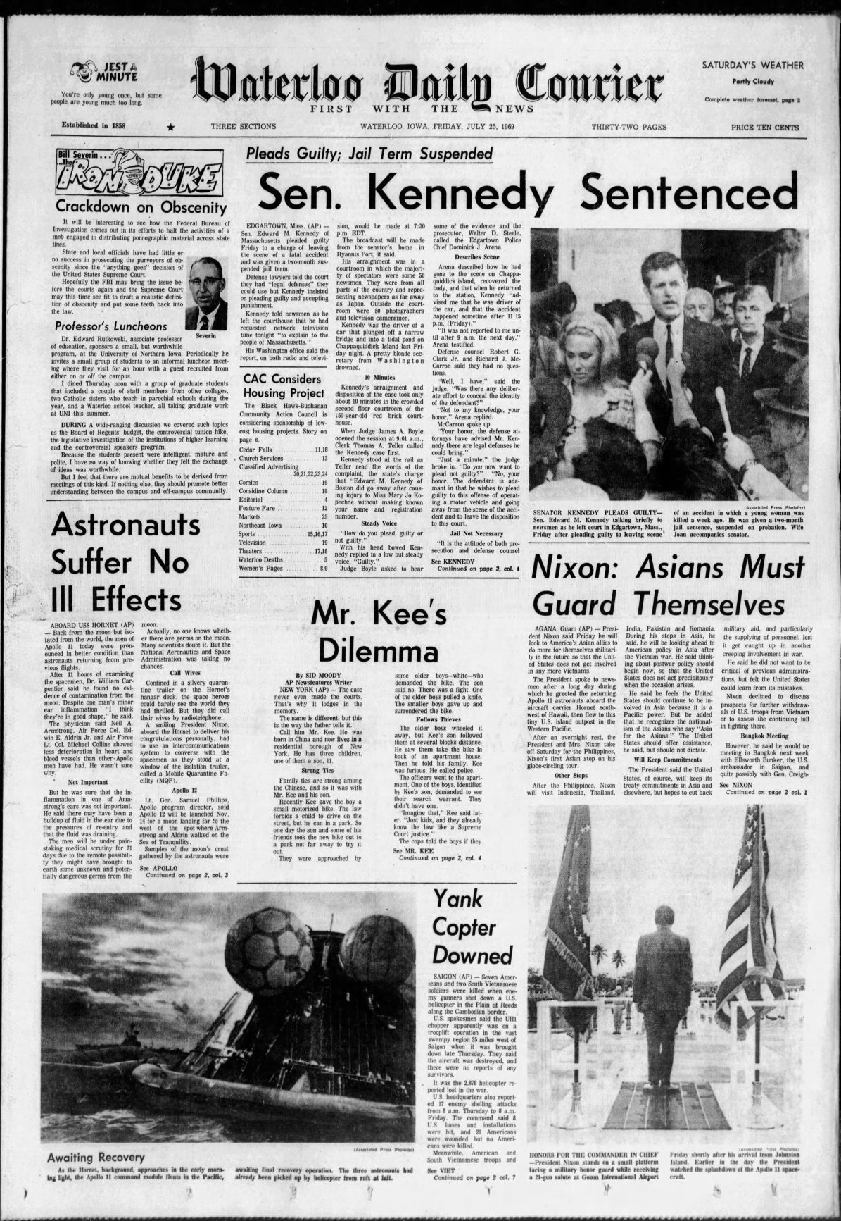 The_Courier_Fri__Jul_25__1969_ Apollo landing